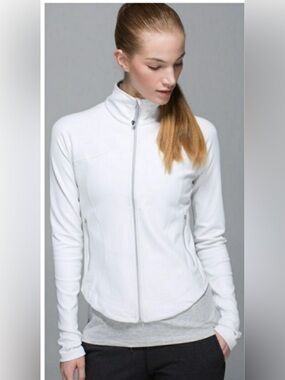 Lululemon Shape Jacket *Silver White Sz 6 Y2K